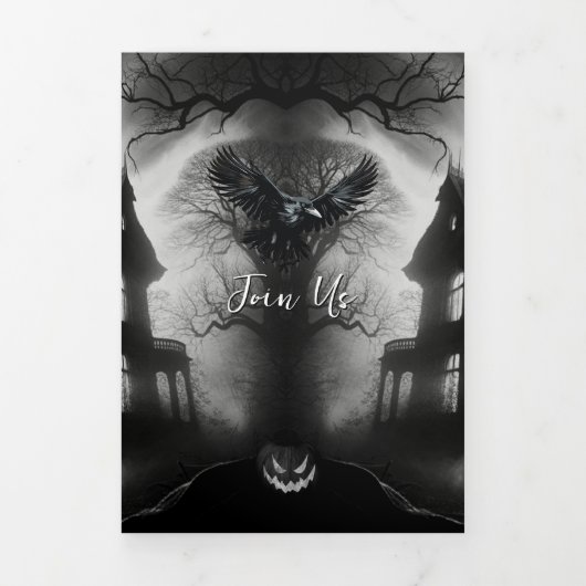 Uitnodiging voor het Macabre Manor Halloween Party (Cover)