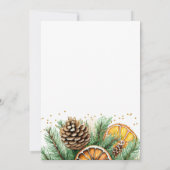 Uitnodiging voor het 'Making Spirits Bright' Kerst (Achterkant)