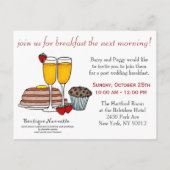 Uitnodiging voor het ontbijt op de bruiloft (Achterkant)