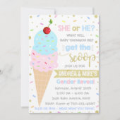 Uitnodiging voor het onthullen van het geslacht me (Voorkant)
