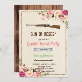 Uitnodiging voor het onthullen van het geslacht va (Voorkant / Achterkant)