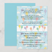 Uitnodiging voor het onthullen van het geslacht va (Voorkant / Achterkant)