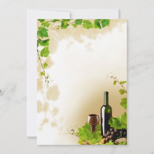 Uitnodiging voor het ontwerpen van wijn (Voorkant)