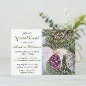 Uitnodiging voor het open kerstfeest (Staand voorkant)