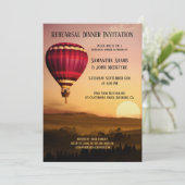 Uitnodiging voor het proefdiner bij zonsondergang  (Staand voorkant)