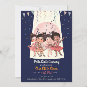 Uitnodiging voor het recital van Tiny Dancers – Ei