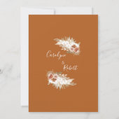 Uitnodiging voor het rouwen van gespeend floramapg (Achterkant)