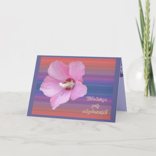 Uitnodiging voor het Rozemarijnbloesemfeest (Voorkant)