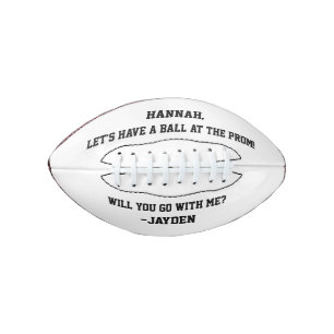 Uitnodiging voor het schoolbal american football