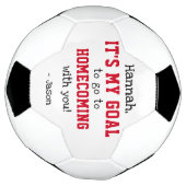 Uitnodiging voor het schoolbal: een creatieve vraa voetbal (Gedraaid)