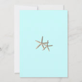 uitnodiging voor het strand van Starfish (Achterkant)