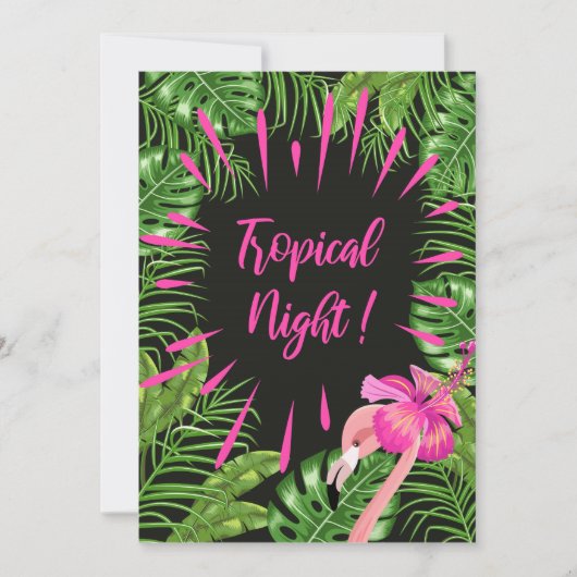 Uitnodiging voor het strandfeest. (Voorkant)