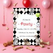 Uitnodiging voor het themafeest Puppy Dog