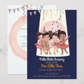 Uitnodiging voor het Tiny Dancers Recital – Custom (Voorkant / Achterkant)