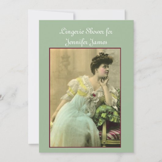  uitnodiging voor het tonen van de Lingerie (Voorkant)