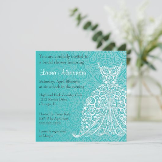 Uitnodiging voor het uitnodigen van een bruiloft (Staand voorkant)