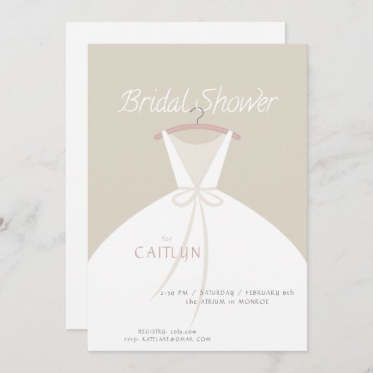 Uitnodiging voor het uitnodigen van een bruiloft (Voorkant / Achterkant)