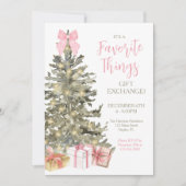 Uitnodiging voor het uitwisselen van kerstcadeaus (Voorkant)