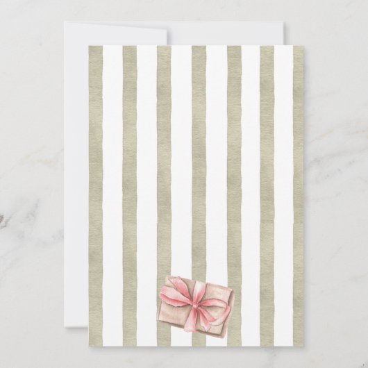 Uitnodiging voor het uitwisselen van kerstcadeaus (Achterkant)