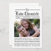 Uitnodiging voor het uitzenden van kranten (Voorkant / Achterkant)