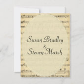  uitnodiging voor het uitzenden van muziek op blad (Achterkant)