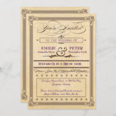 uitnodiging voor het uitzenden van ridderweduwen (Voorkant / Achterkant)