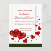 Uitnodiging voor het Valentijnsfeest met Zwevende (Voorkant)