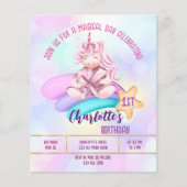 Uitnodiging voor het verjaardagsbudget van de rege (Voorkant)