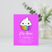 Uitnodiging voor het verjaardagsfeestje van Budget (Staand voorkant)