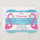 Uitnodiging voor het verlovingsfeest met Blauwe en (Voorkant)