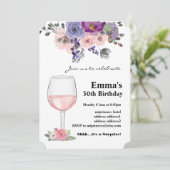 Uitnodiging voor het verouderen van wijn (Staand voorkant)