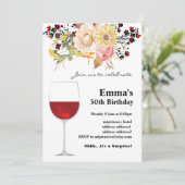 Uitnodiging voor het verouderen van wijn (Staand voorkant)