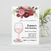 Uitnodiging voor het verouderen van wijn (Staand voorkant)