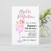 Uitnodiging voor het verouderen van wijn (Staand voorkant)