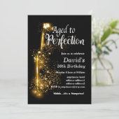 Uitnodiging voor het verouderen van wijn (Staand voorkant)