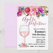 Uitnodiging voor het verouderen van wijn (Voorkant / Achterkant)