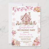 Uitnodiging voor het versieren van een peperkoekhu (Voorkant)