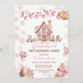 Uitnodiging voor het versieren van een peperkoekhu (Voorkant / Achterkant)