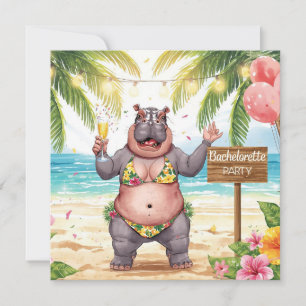 Uitnodiging voor het vrijgezellenfeest op het stra
