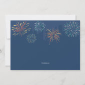 Uitnodiging voor het vuurwerk in de buurt (Achterkant)