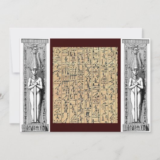 uitnodiging voor hiërogliefen (Voorkant)