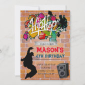 Uitnodiging voor hiphoppartij (Voorkant)