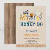 Uitnodiging voor Honey do themafeest (Voorkant / Achterkant)