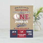 Uitnodiging voor honkbal (Staand voorkant)