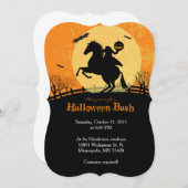Uitnodiging voor hoofdloze paarden Man Halloween P (Voorkant / Achterkant)