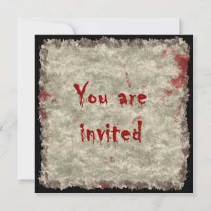 Uitnodiging voor Horror Party