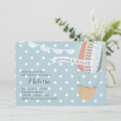 Uitnodiging voor hot-luchtballon (Staand voorkant)