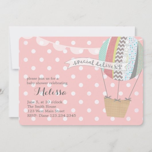 Uitnodiging voor hot-luchtballon (Voorkant)