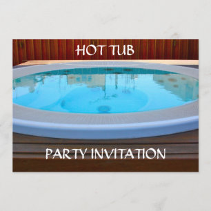 Uitnodiging voor hot-Tub-partij