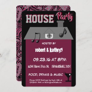 Uitnodiging voor House Party